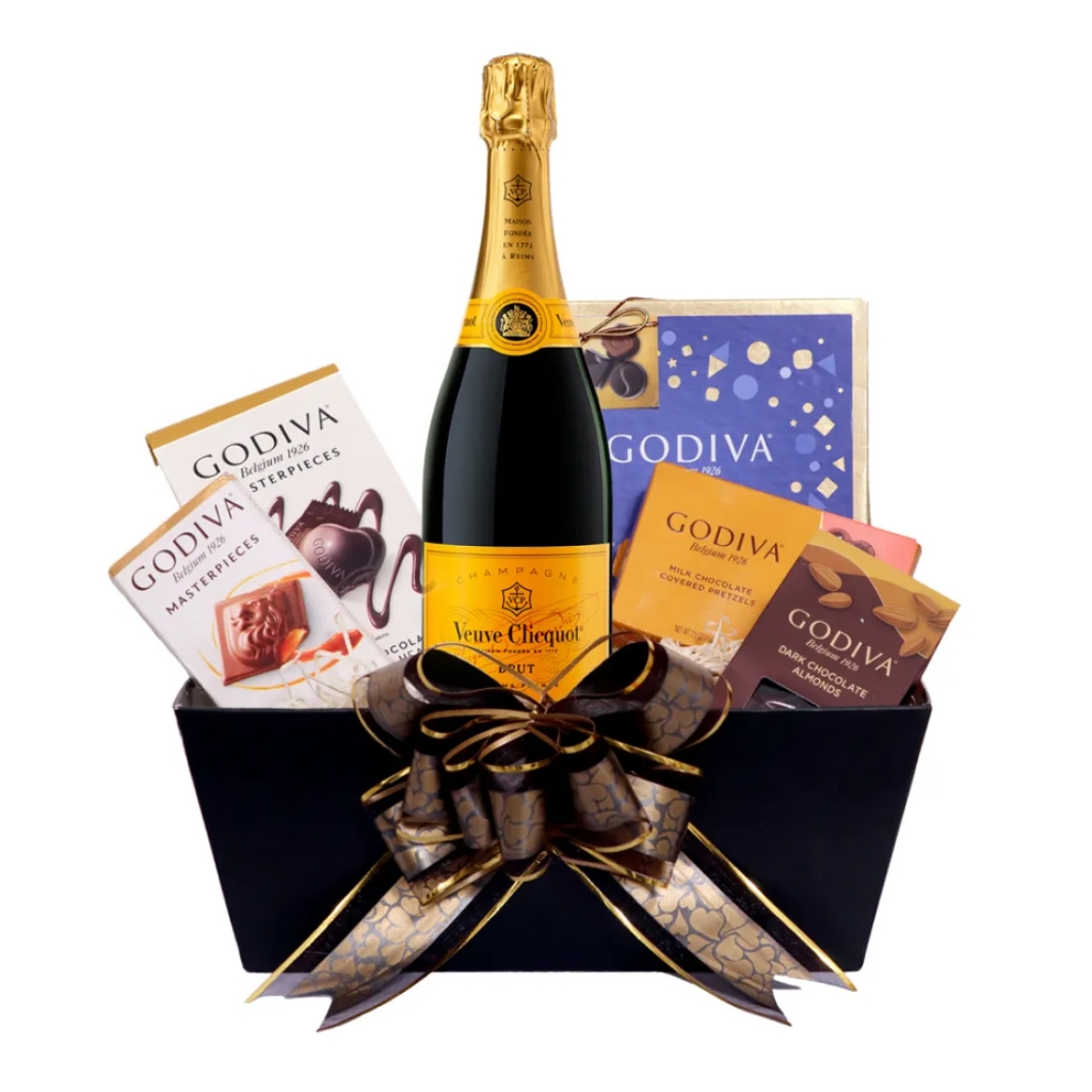 Veuve Clicquot Champagne And Gift Basket